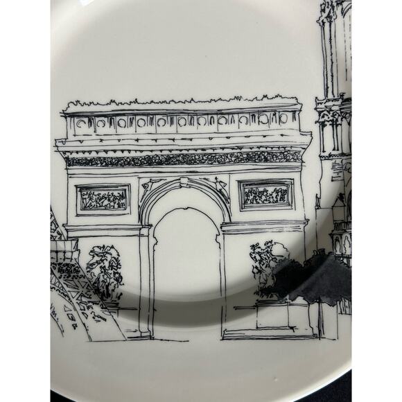 Royal Stafford City Scenes Eiffel Tower Paris Dinner Plate 11" - Picture 2 of 8